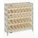 Medical Storage Bin Wire Shelving Units Ivory